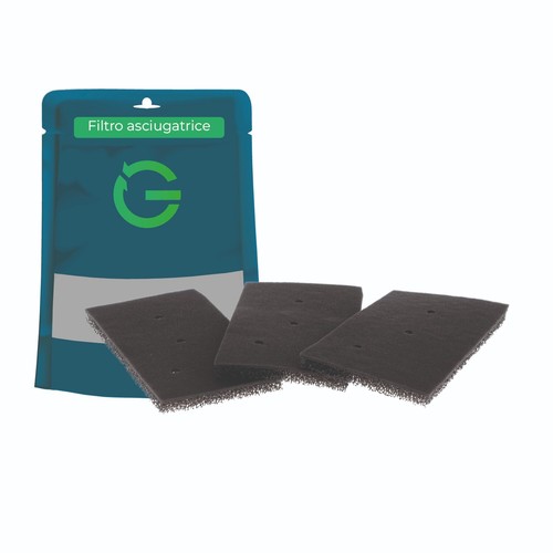 Pezzi filtro spugna - 3, in